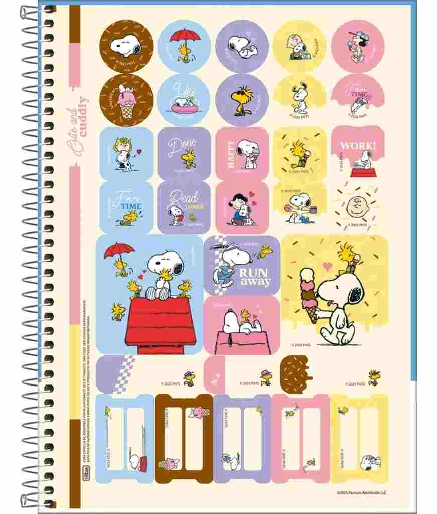 CADERNO 1X1 SNOOPY C.D.